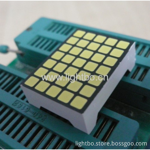 1.1 Inch Super Bright Red 3.39x3.39mm 5 X 7 Square Dot Matrix Led Display 22 X 30 X 10mm 